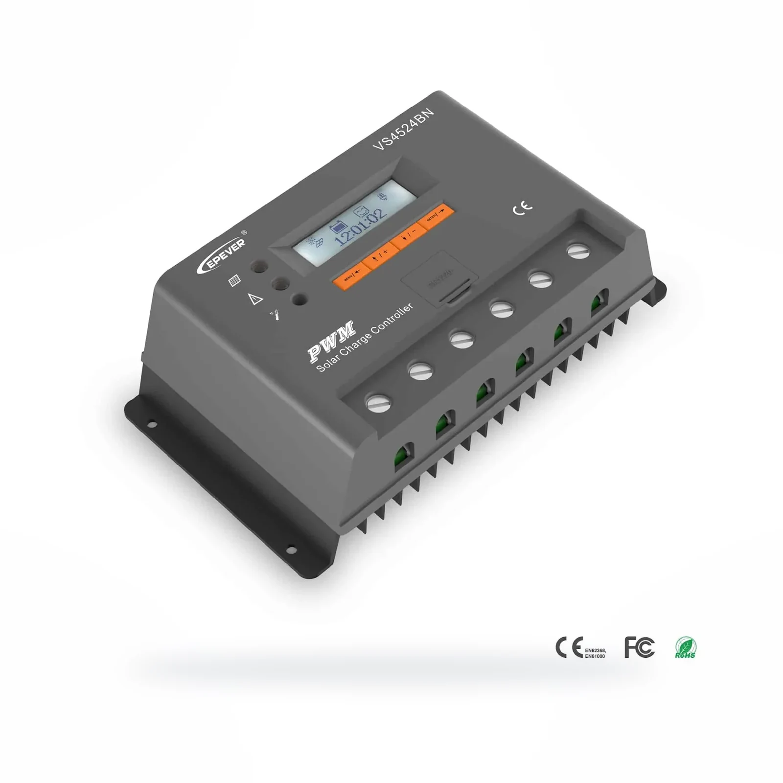 Epever Controlador PWM VS4548BN 12/24/36/48V -45A-100VOC – Reiki Energía Solar