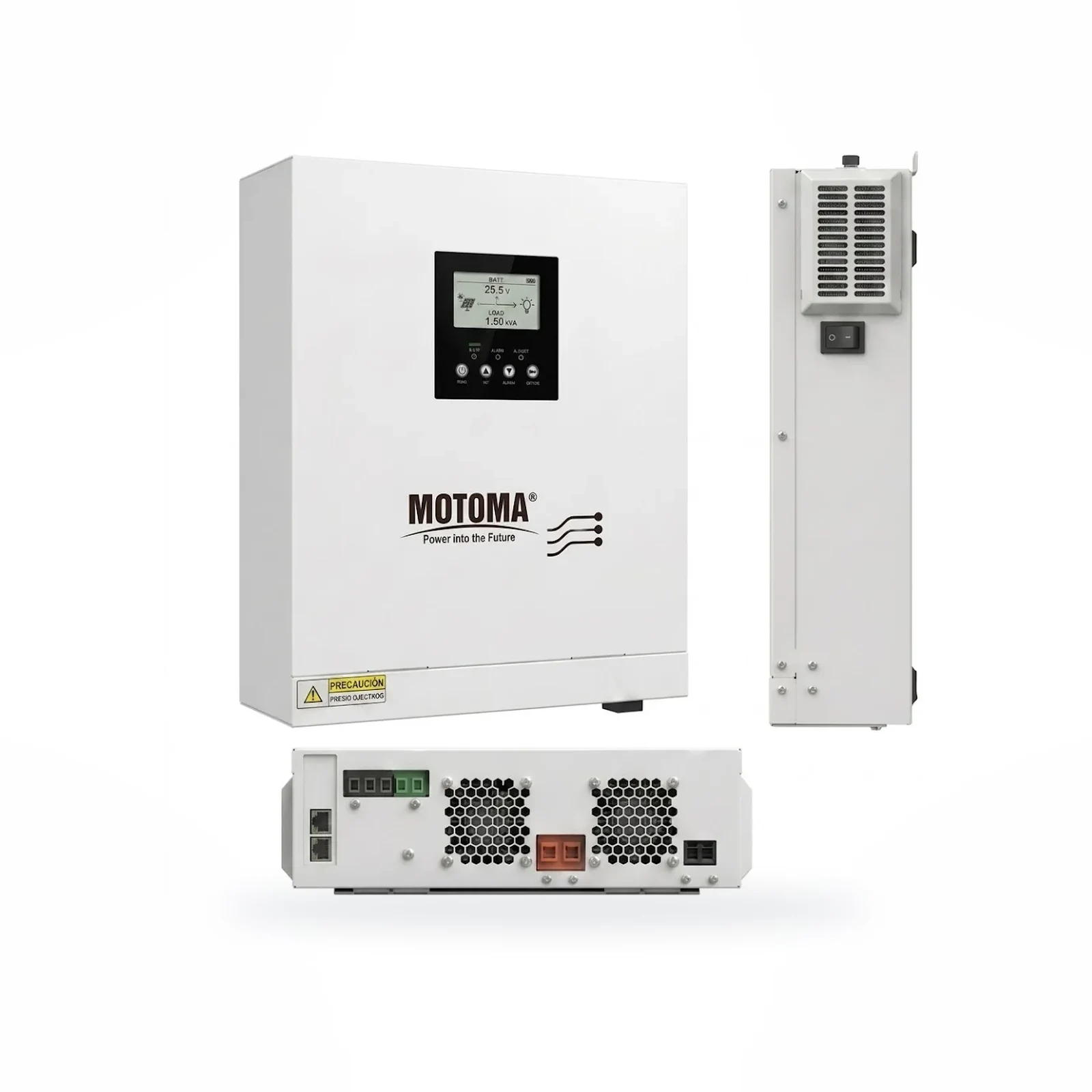 Motoma Inversor Cargador 1.000 W Monofasico 110V MPPT 90AH /12V- 350VOC – Reiki Energía Solar