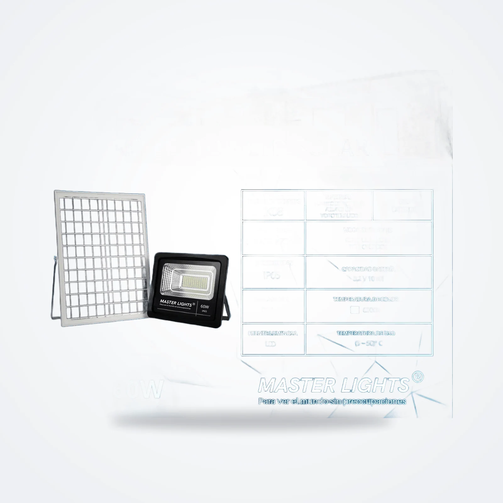 Reflector Solar 60W 10Ah