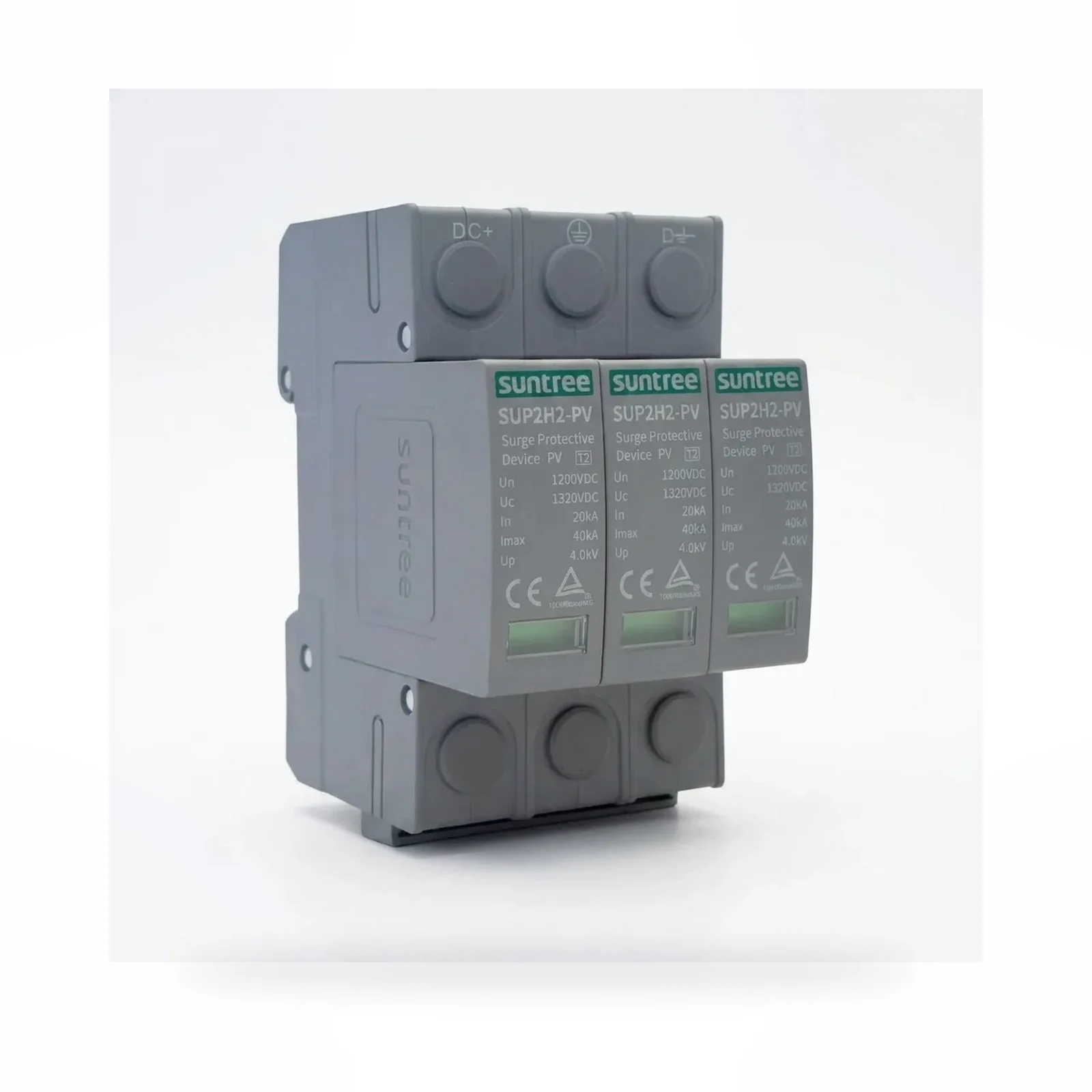 Suntree Proteccion Descargador De Sobrepotencial Dps -SUP2H1-PV 3P DC Spd DC1000V 2040KA – Reiki Energía Solar